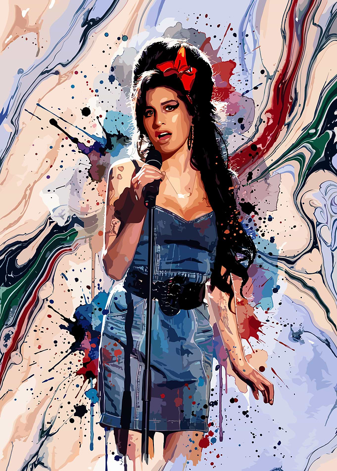 Amy Winehouse Pop Art Portrait
