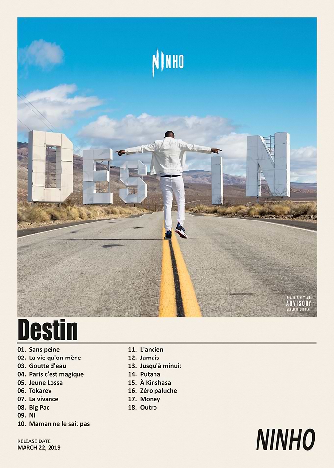 Ninho Destin Album Cover Poster