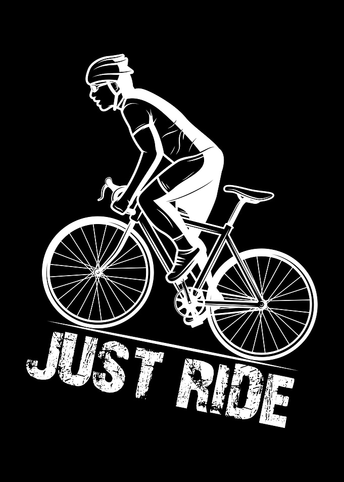 Just Ride Cycling Graphic