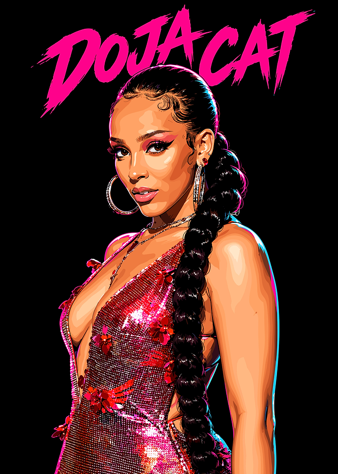 Doja Cat Digital Portrait