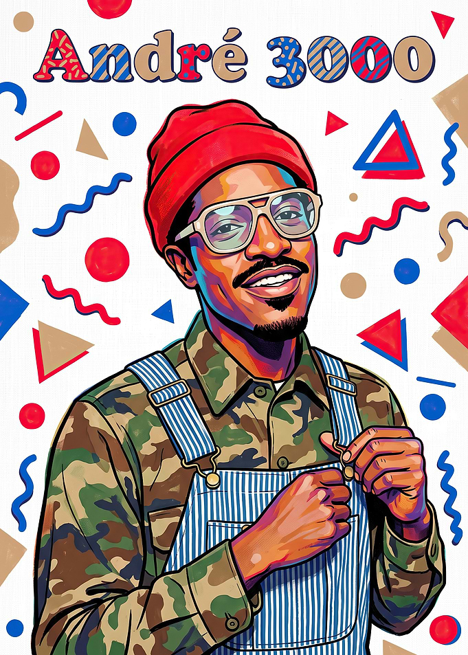André 3000 Pop Art Portrait
