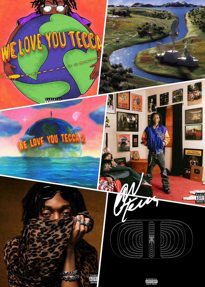 Lil Tecca Music Album Collage