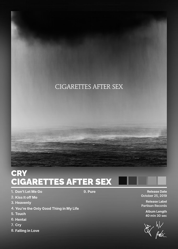 Cigarettes After Sex Cry Album Poster