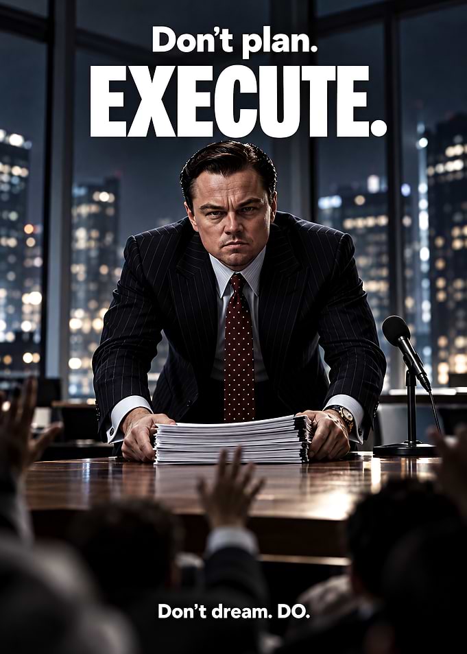 Don't Plan. EXECUTE.