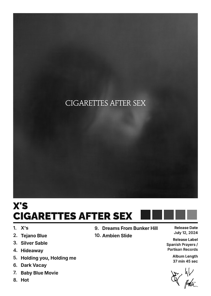 Cigarettes After Sex X's Album Poster