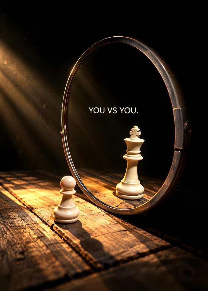 You vs You Chess Concept