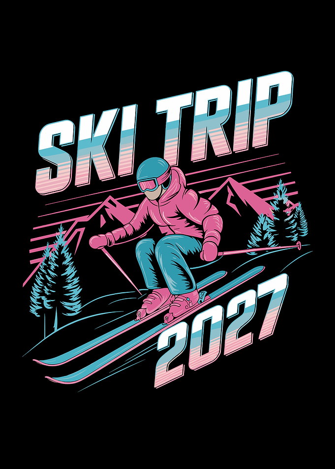 Retro Ski Trip 2027 Graphic