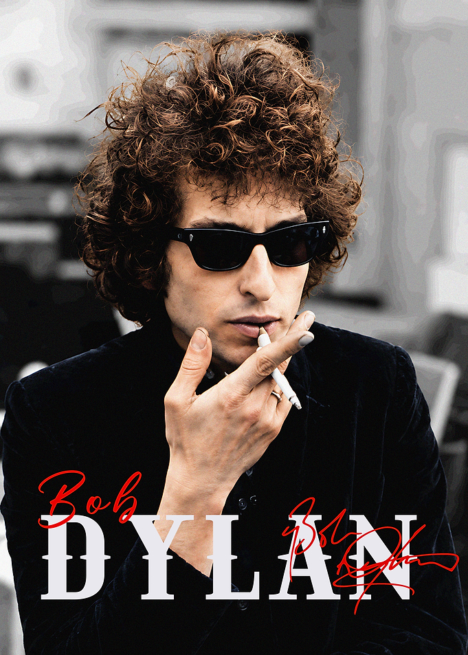 Bob Dylan Portrait Poster