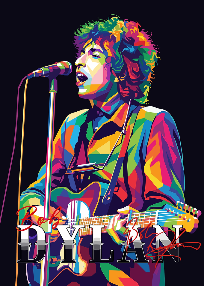 Bob Dylan Pop Art Portrait