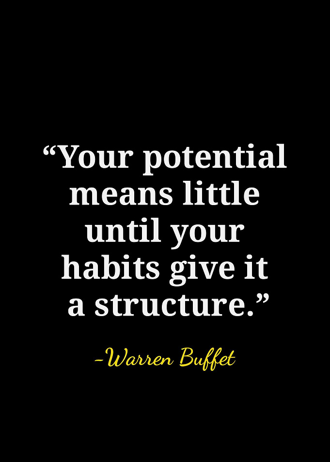 Warren Buffet Inspirational Quote Poster