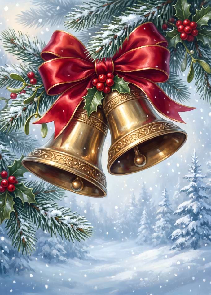 Golden Christmas Bells