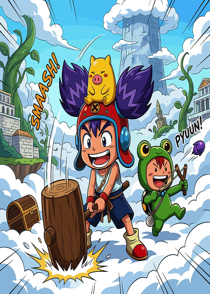 Anime Style Adventure Illustration