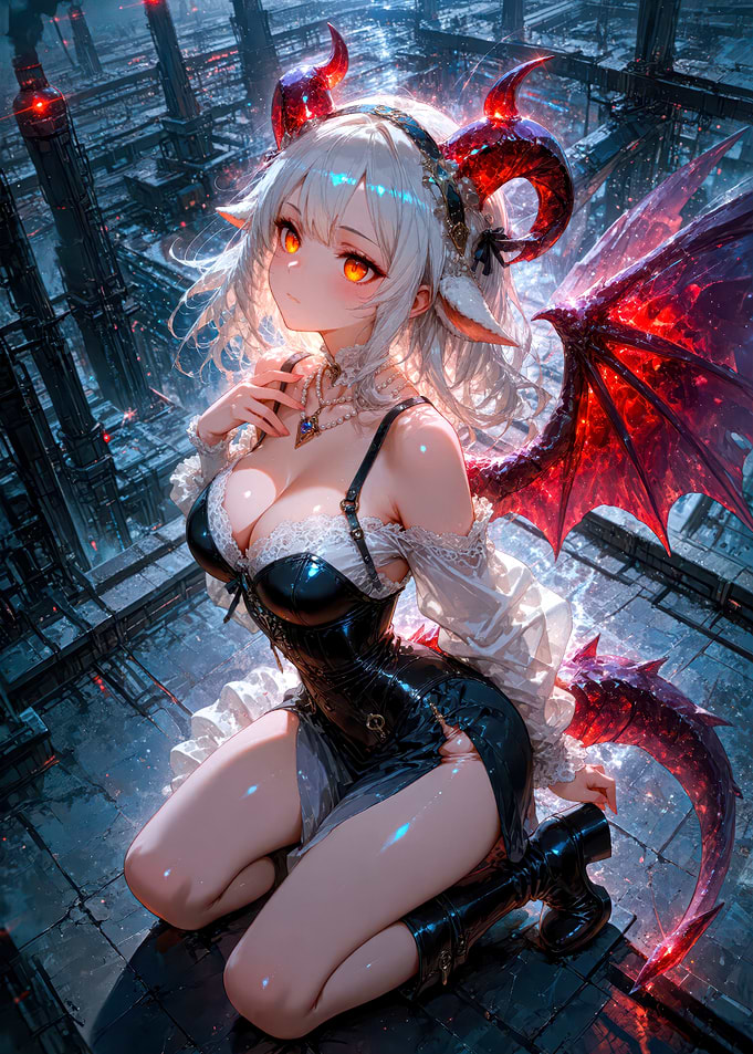 Anime Succubus Demon Girl Fantasy Art