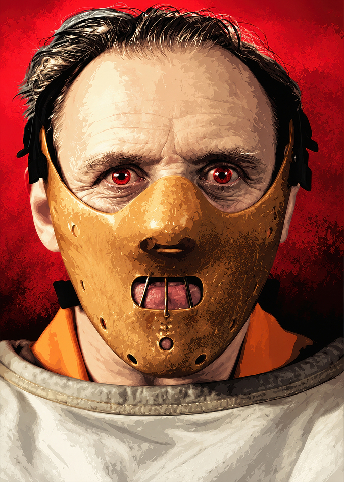 Hannibal Lecter Portrait Art