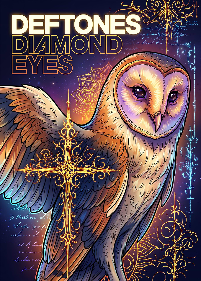 Deftones Diamond Eyes Owl Poster