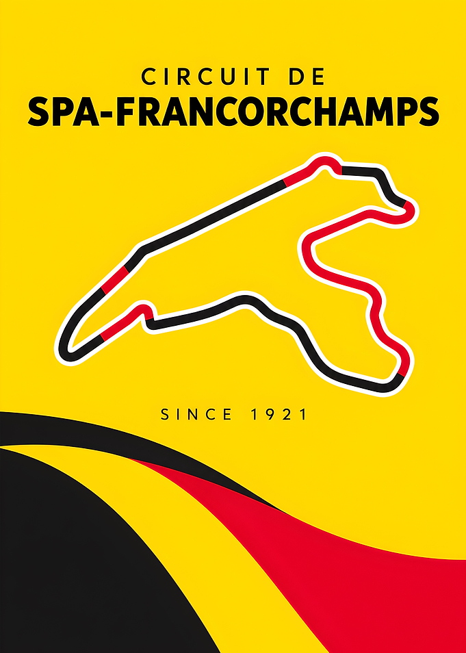 Circuit de Spa-Francorchamps Minimalist Poster