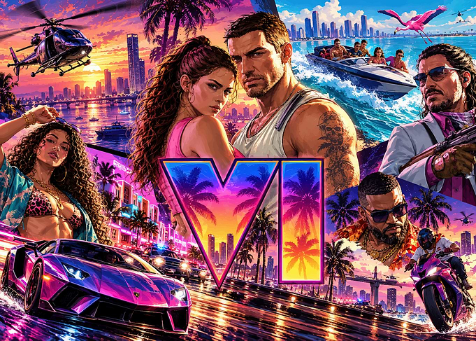 Grand Theft Auto VI Inspired Artwork