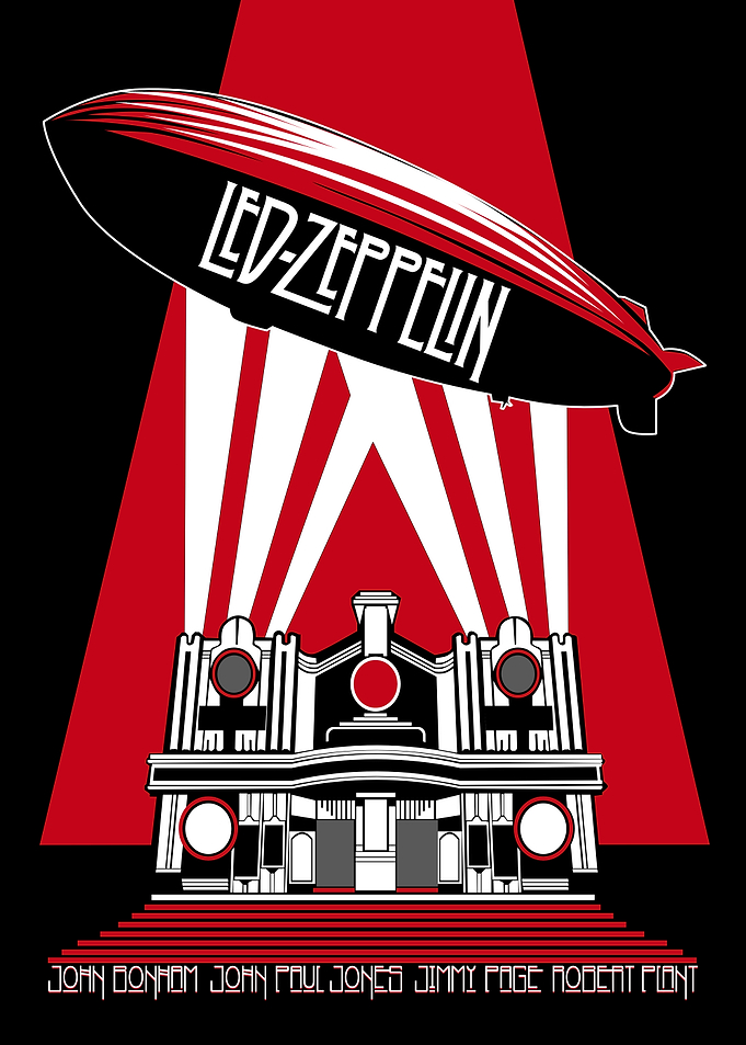 Led Zeppelin Vintage Concert Poster