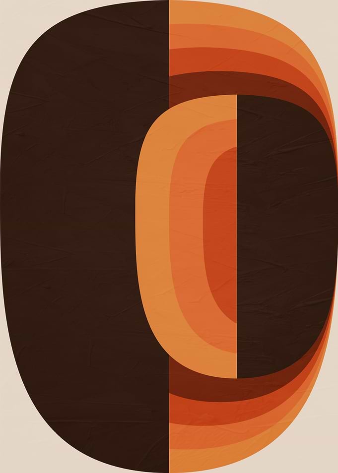 Mid-Century Modern Abstract Geometric Art