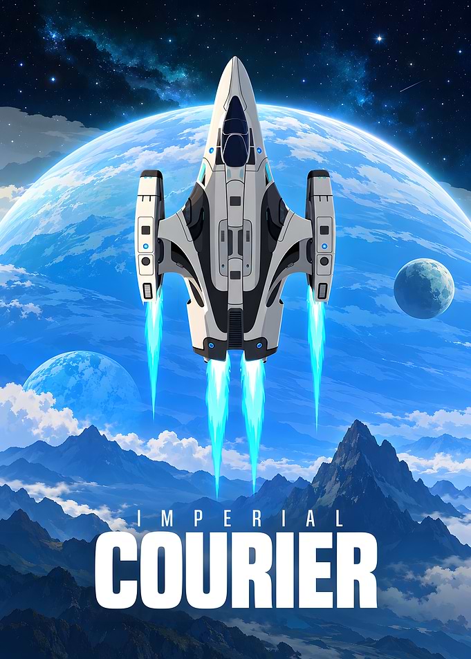 Imperial Courier Spaceship Poster