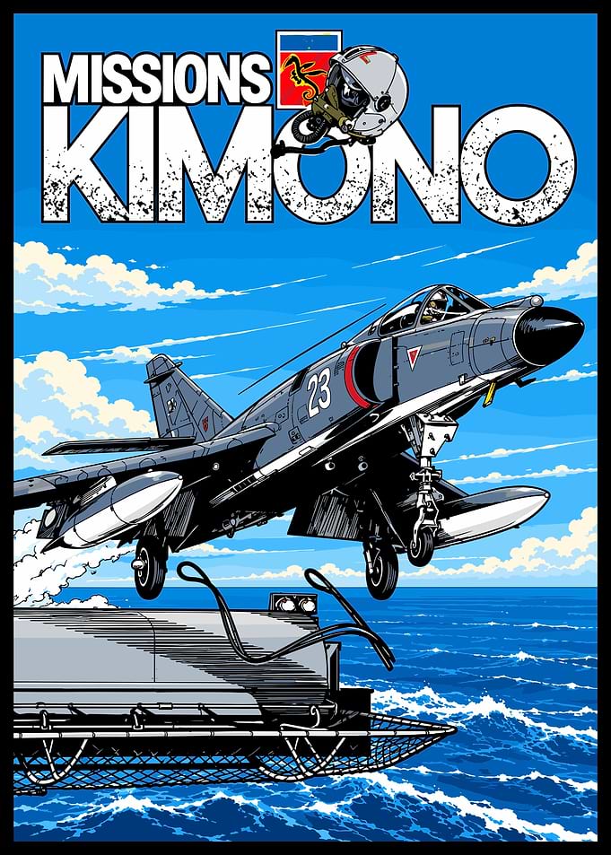 Missions Kimono Fighter Jet Poster