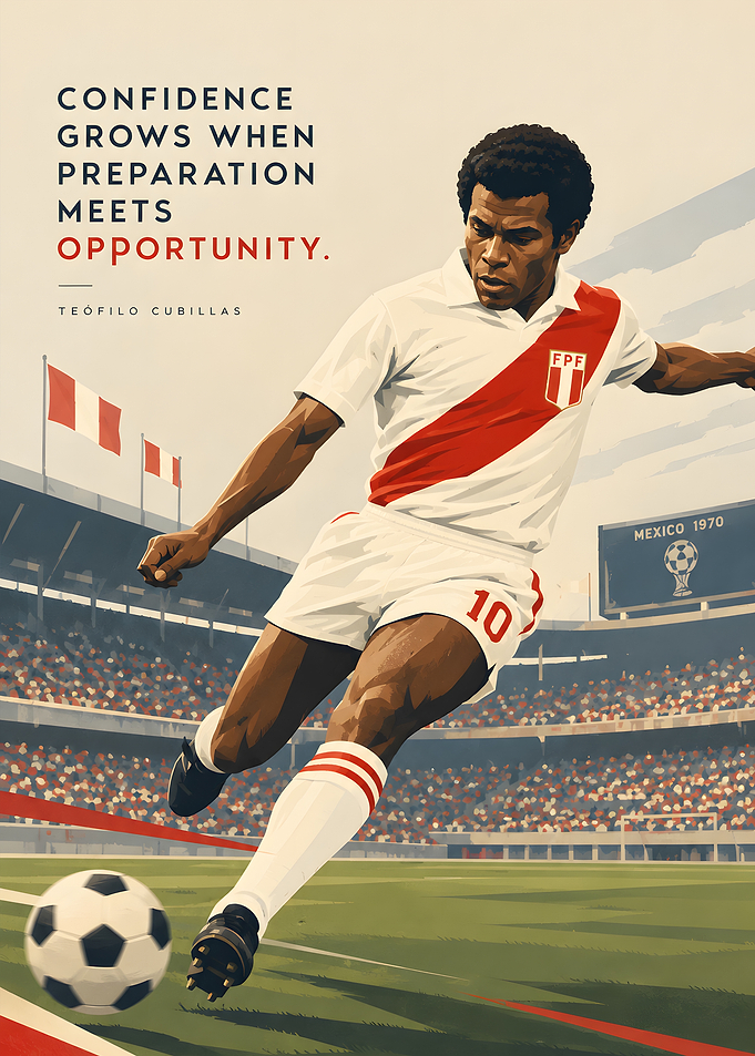 Teófilo Cubillas Soccer Poster