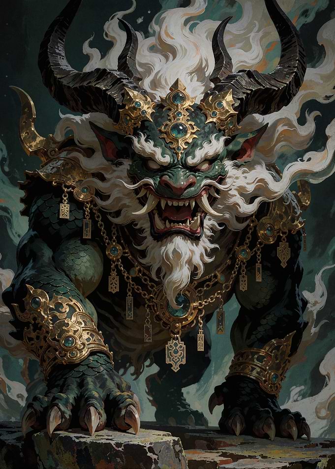 Ferocious Mythical Beast Warrior
