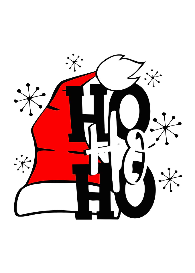 Ho Ho Ho Santa Hat Design