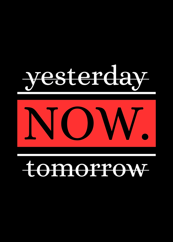 Inspirational Now Typography Poster