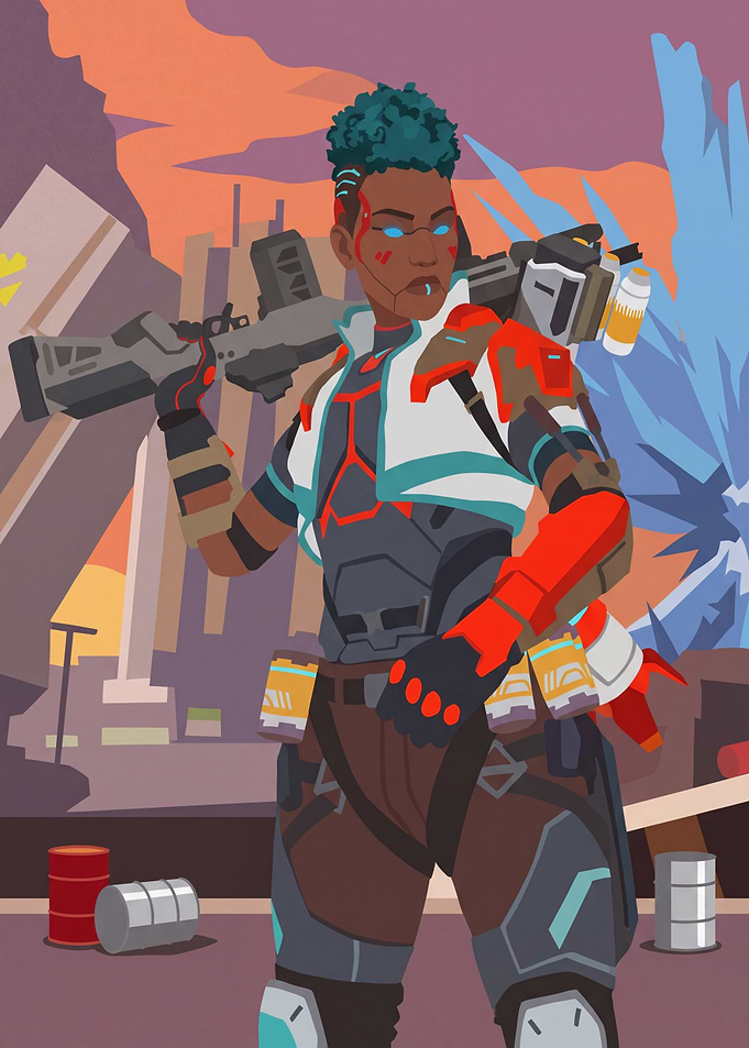 Bangalore from Apex Legends Digital Art