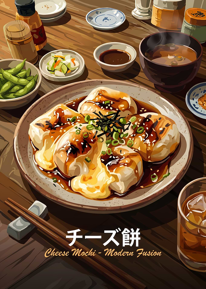Delicious Cheese Mochi Fusion Dish