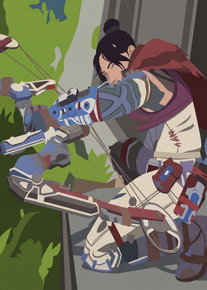 Wraith Apex Legends Minimalist Art