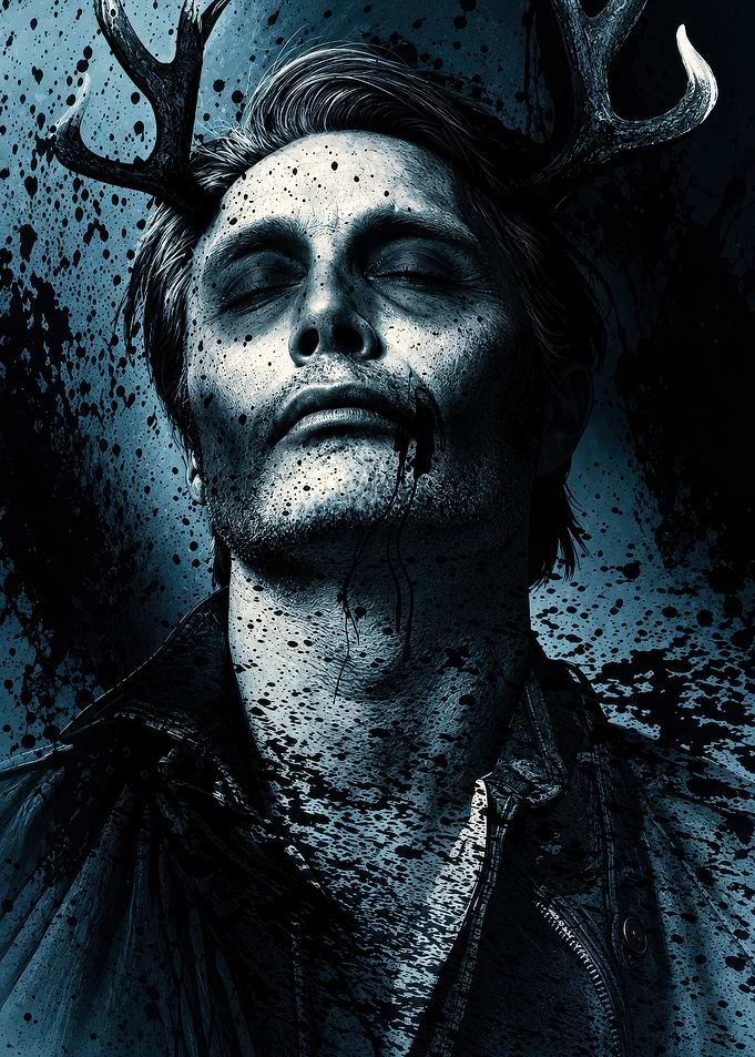 Hannibal Lecter Antler Portrait
