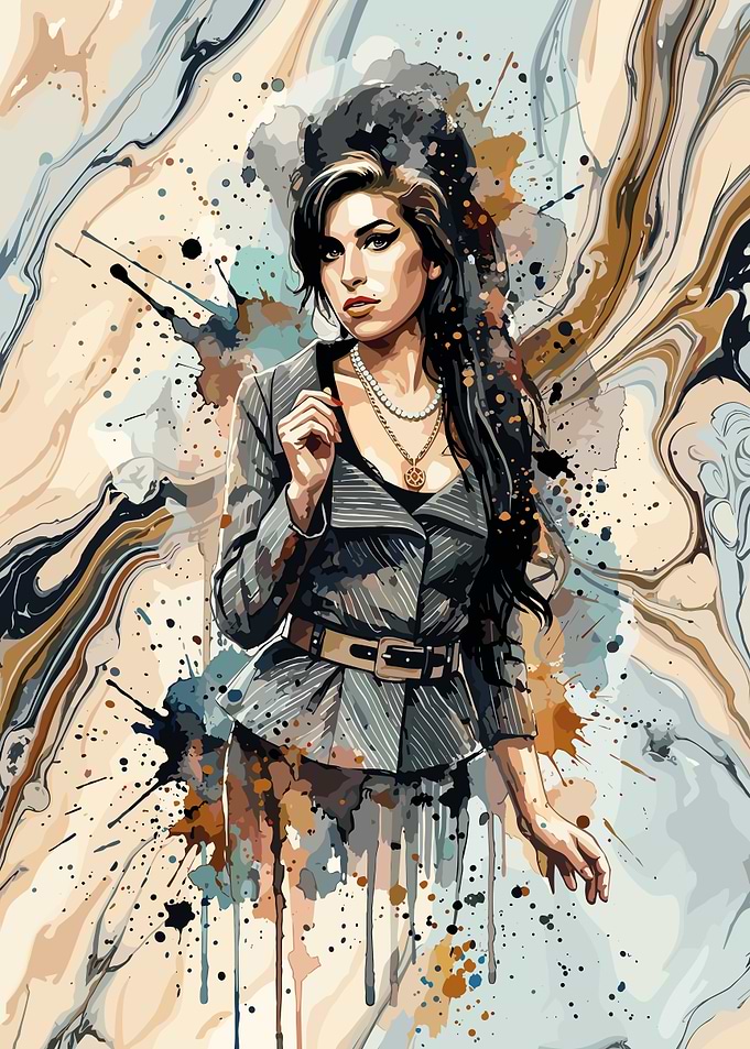 Amy Winehouse Artistic Portrait