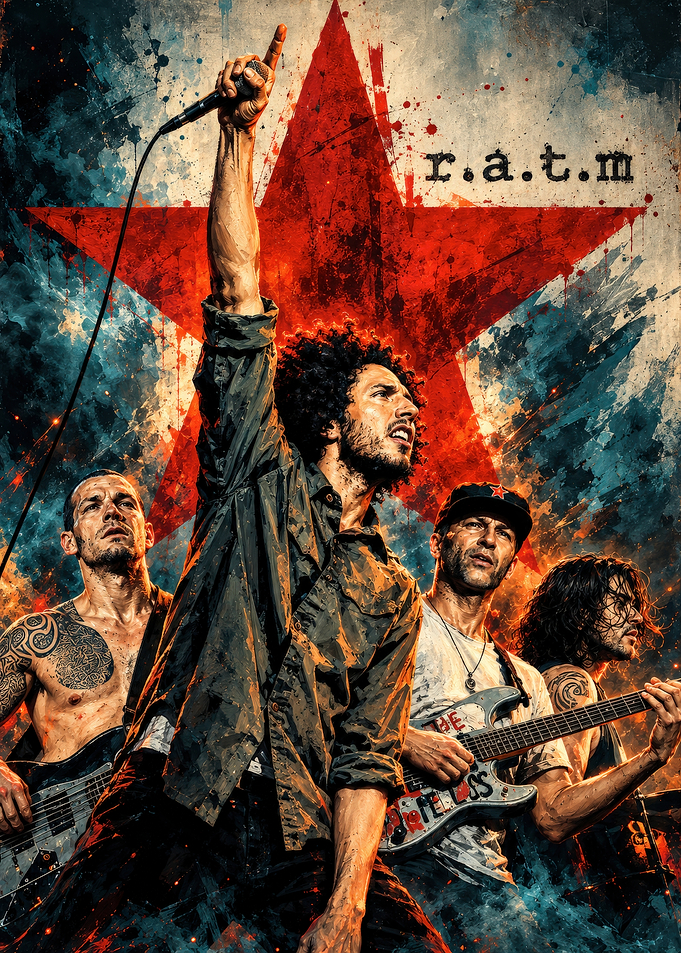 Rage Against the Machine Band Poster