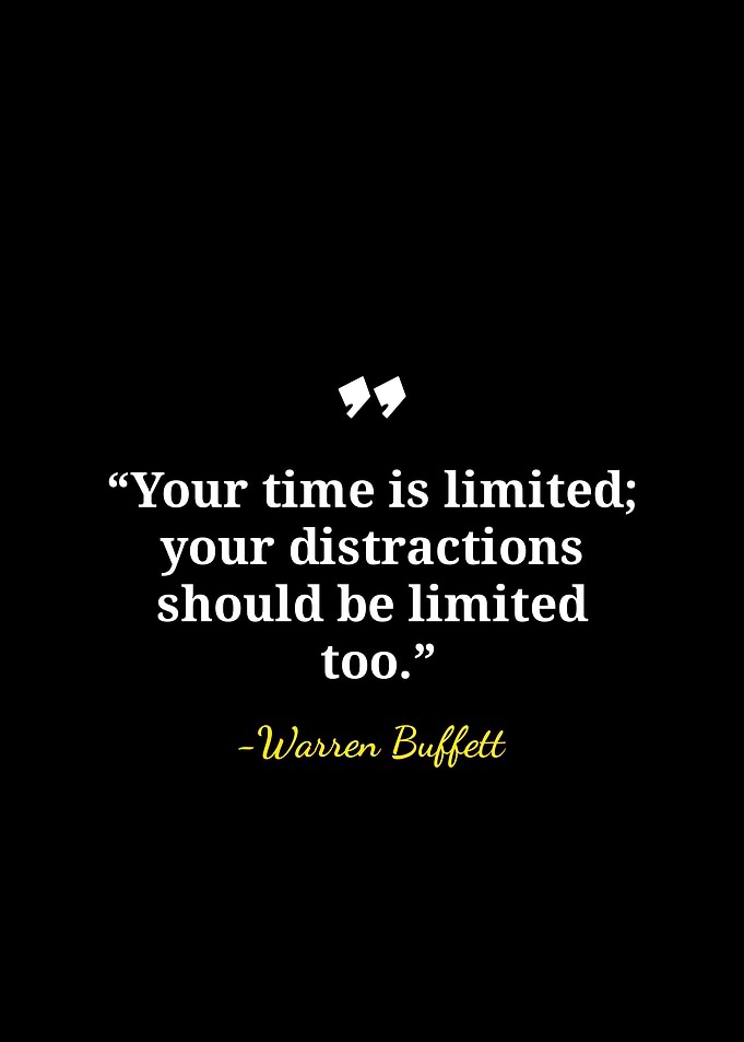 Warren Buffett Inspirational Quote Poster