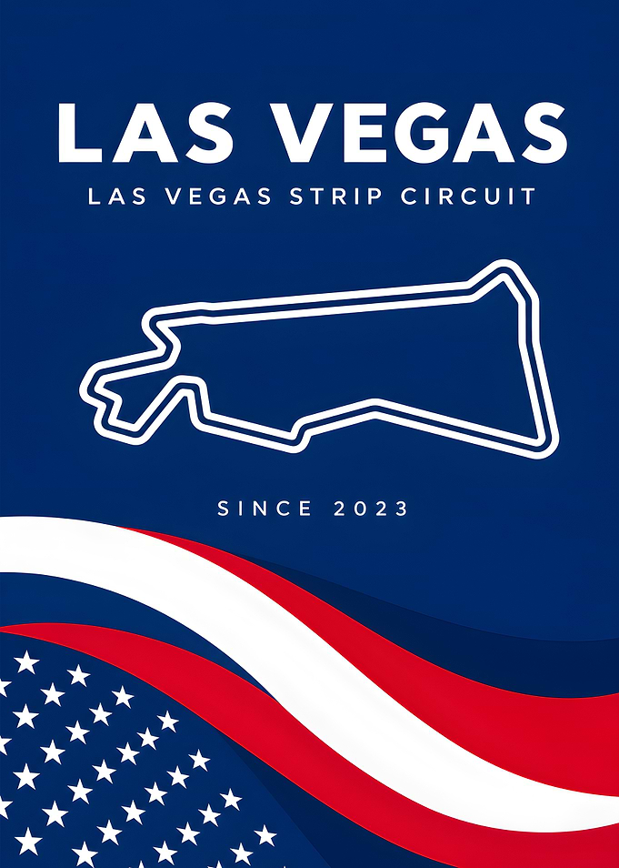 Las Vegas Strip Circuit Poster