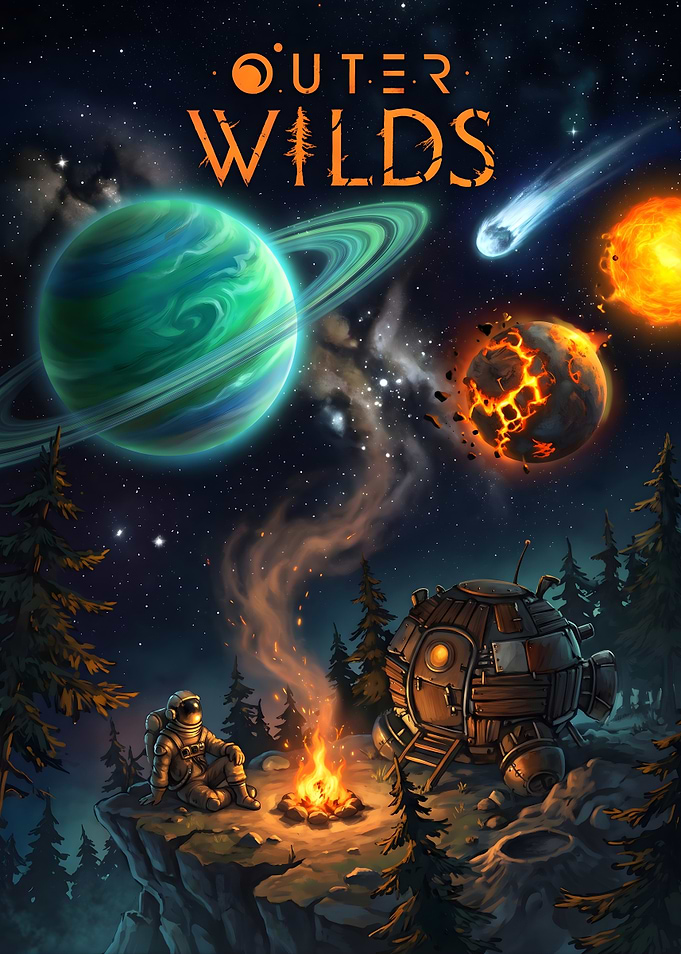 Outer Wilds Space Exploration Poster