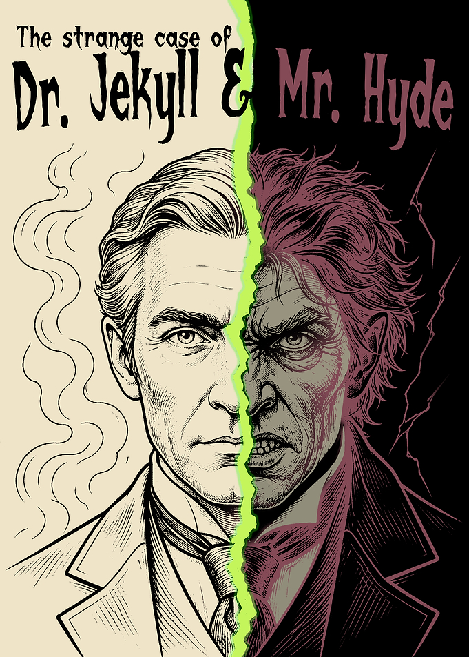 Dr. Jekyll and Mr. Hyde Illustration
