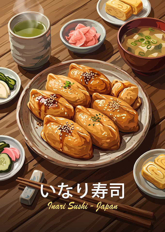 Traditional Inari Sushi Meal Set