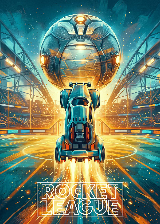 Rocket League Game Poster