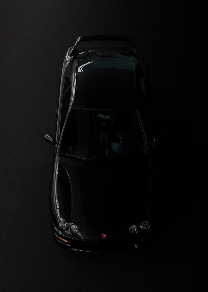 Top View of Black Acura Integra