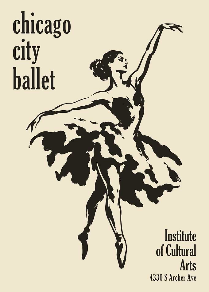 Chicago City Ballet Vintage Poster