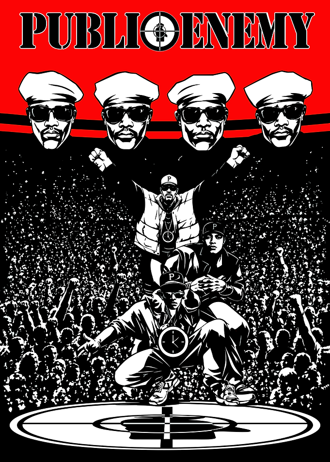 Public Enemy Hip Hop Poster