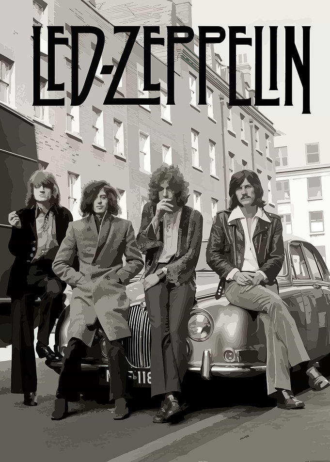Led Zeppelin Vintage Band Poster