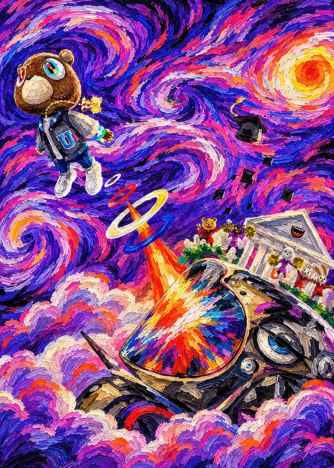 Kanye West Graduation Album Art Style