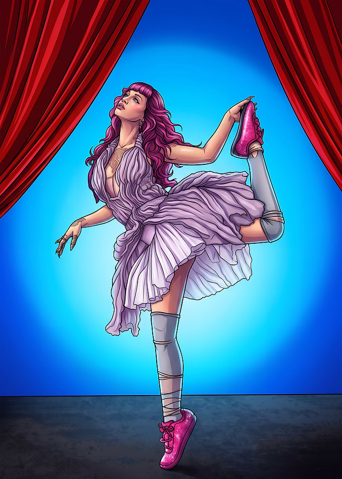 Melanie Martinez in Pink Sneakers