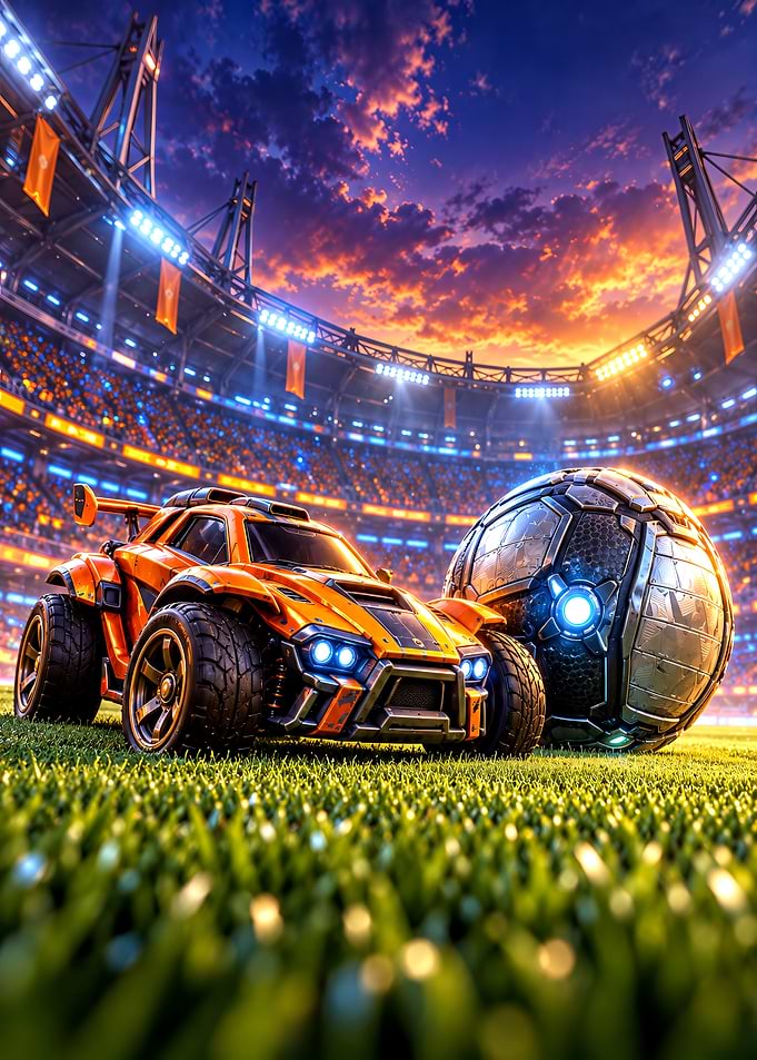 Rocket League Car and Ball