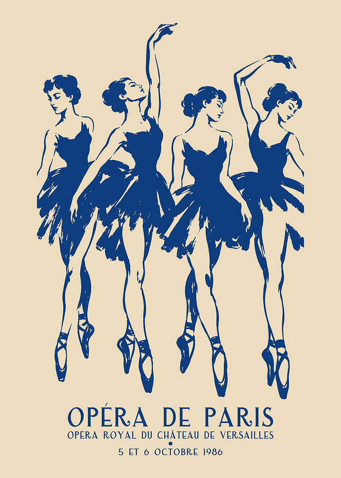 Vintage Paris Opera Ballet Poster
