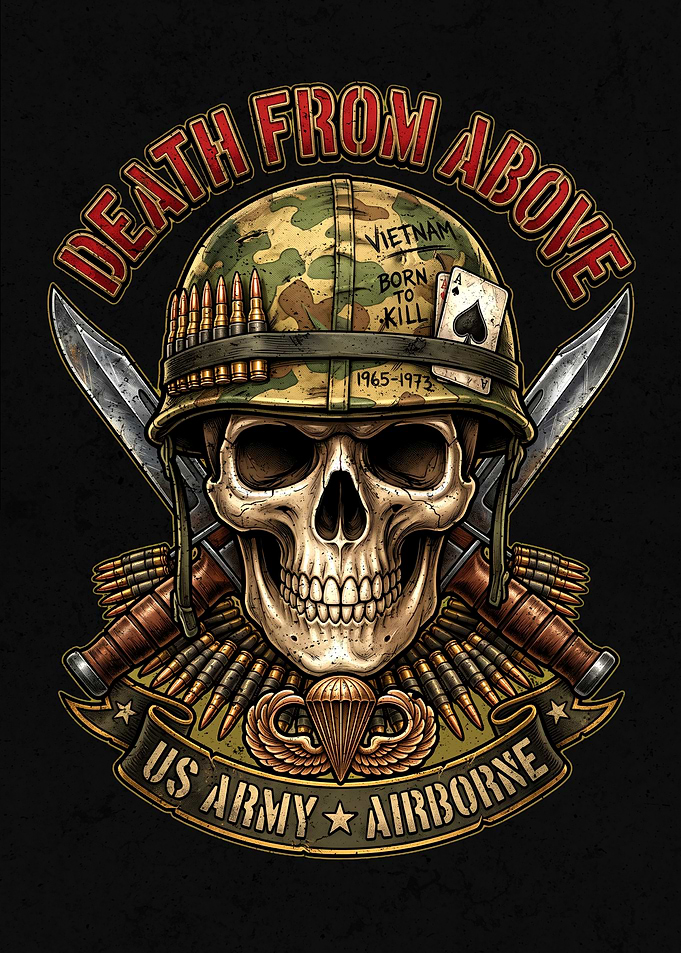 Death From Above - Airborne Division Skull